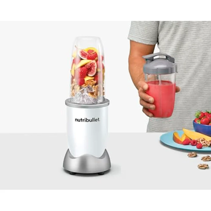 NutriBullet Pro NB904W, 900 Watt Standmixer mit 700 ml To Go Becher, Weiß, einfache Bedienung und leichte Reinigung – Bild 5