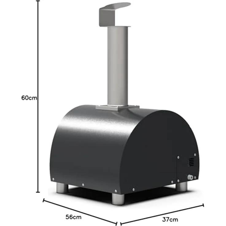 Alfa Forni Tragbarer Gas Pizzaofen MODERNO PORTABLE Schiefer Grau mit Heat Genius-Technologie, Made in Italy – Bild 12