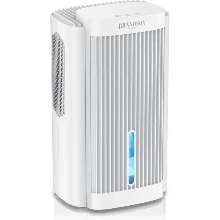 Brandson Luftentfeuchter 2000 ml, Peltier Dehumidifier für Räume bis 20 m³, 0,6 l/Tag Entfeuchtung, leise mit LED-Beleuchtung und Nachtmodus