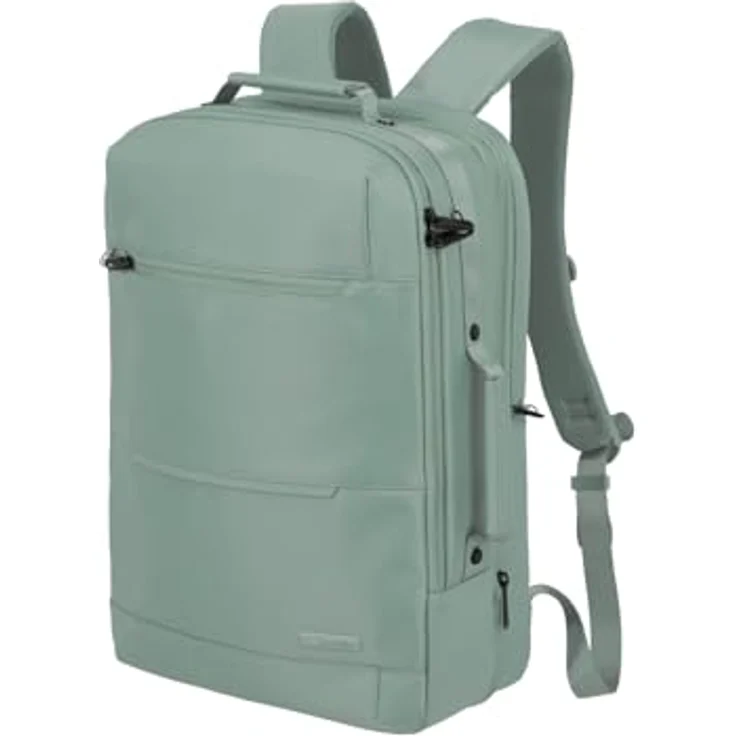 travelite Daypack Workfloow, Nylon Rucksack mit 41 cm Laptopfach, Beckengurt und Trolley-Styling – Bild 1