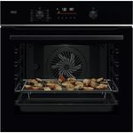 AEG TS6PB51ZAB Einbaubackofen, 71 L, Pyrolyse, 10 Beheizungsarten, Heißluft, Grill, WLAN, App-Steuerung, Energieeffizienz A+
