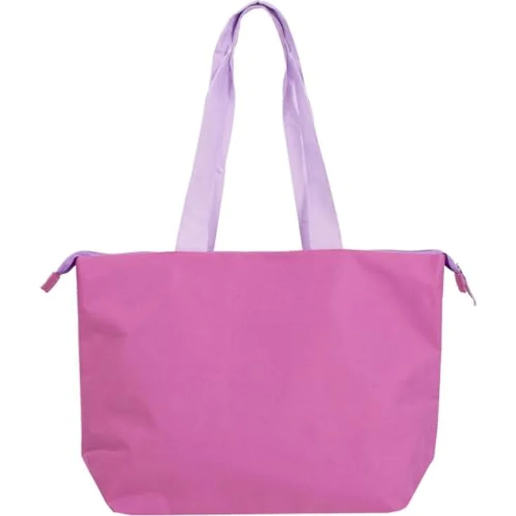 Disney Minnie Mouse Shopper Strandtasche Totebag, große Polyester-Einkaufs- und Strandtasche mit Reißverschluss, vielseitig und faltbar – Bild 2