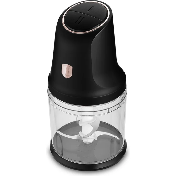 Berlinger Haus 2-in-1-Hackmaschine BH9886, 300W, 1L – Schwarz/Roségold, Edelstahl, Kunststoff