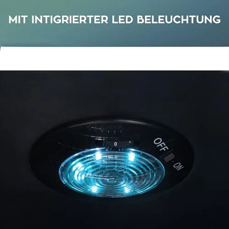 Heinrich´s HEINRICHS Mini Getränkekühlschrank, Glastür, 88 Liter, 4-18°C, 40dB, LED-Beleuchtung, schwarz, ideal für Büro und Camping – Bild 4
