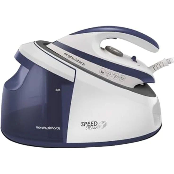 Morphy Richards 333202 Speed Dampfgenerator, 6 bar Pumpdruck, 130 g/min Dampf, Keramik Sohle, Blaugrün – Bild 1