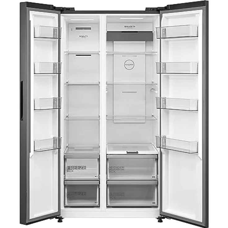 Midea MDRS791MIC46 Side by Side/Kühlschrank/Total NoFrost/Farbe Inox/Kompressor Inverter Quattro/LED-Display/Gefrierteil separat steuerbar/LED Beleuchtung – Bild 2