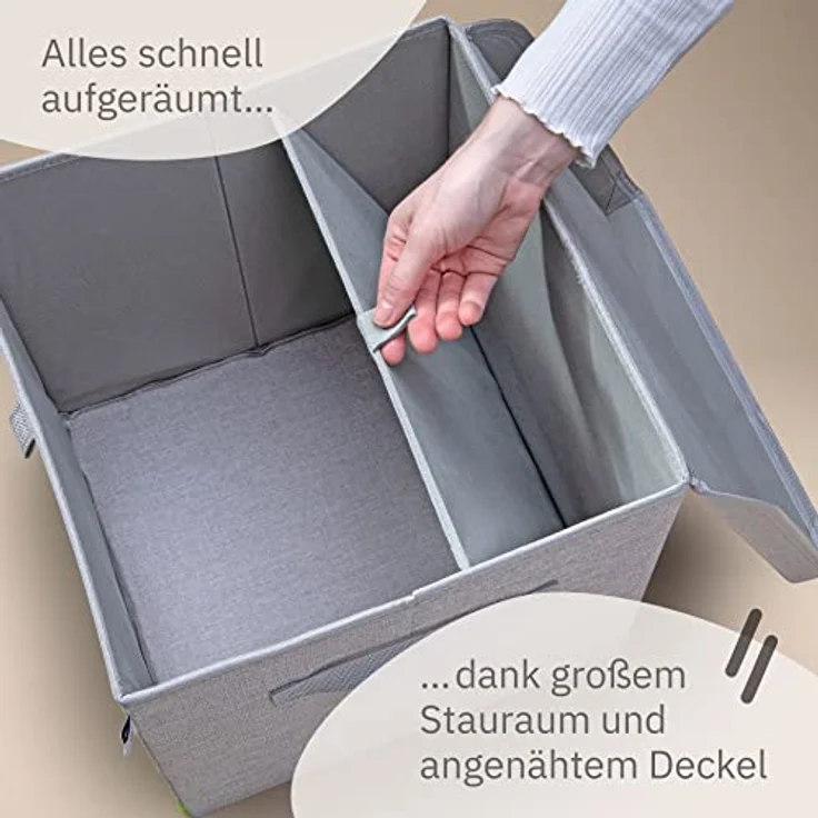 LIFENEY meets Die Maus 3x Aufbewahrungsbox mit Deckel für Kinder – Boxen mit der bekannten Maus und dem beliebten Elefanten im 3er Set – 30 x 30 x 30 cm passend für klassische Würfelregale – Bild 5