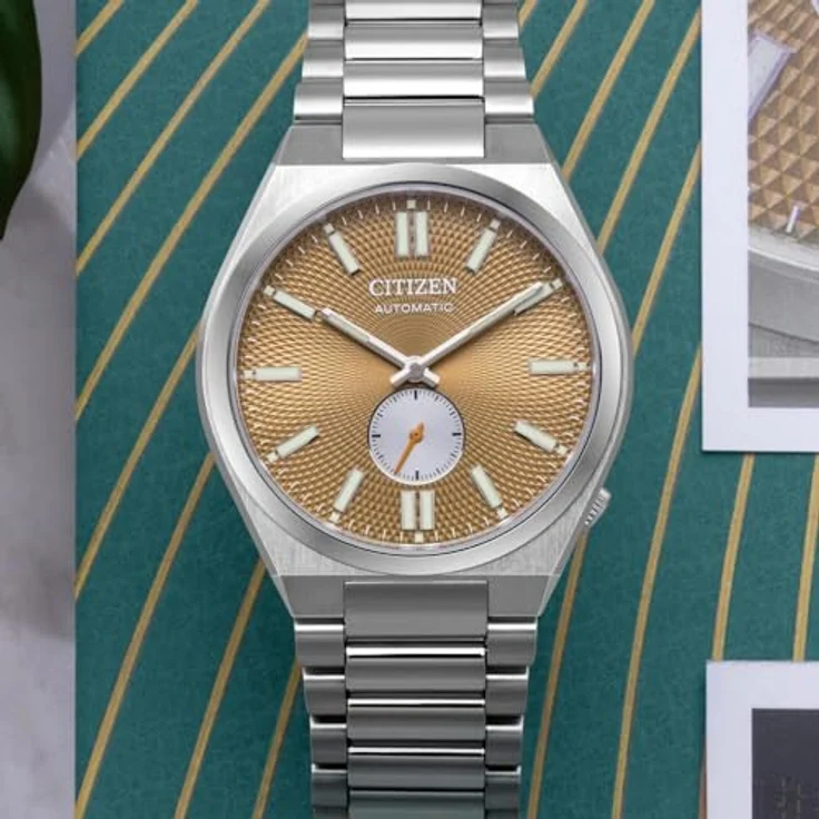 Citizen Tsuyosa Automatik Lachs Zifferblatt Herren Armbanduhr NK5010-51X – Bild 7