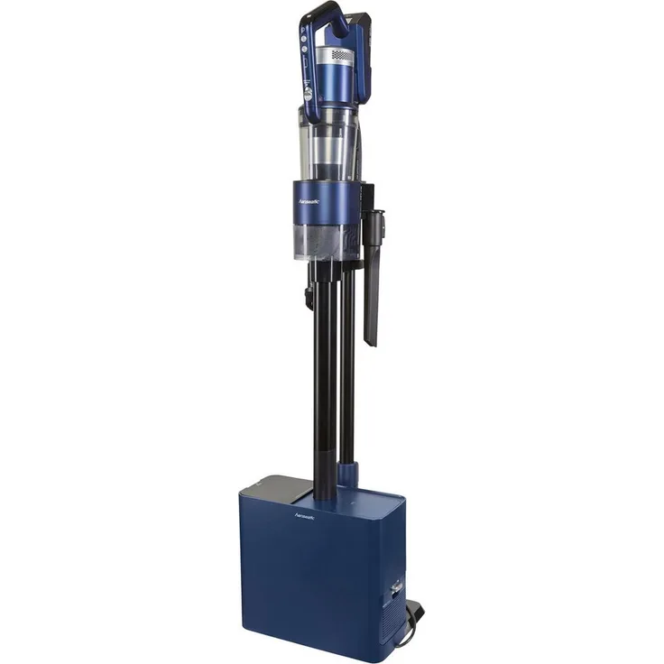 Hanseatic Akku-Stielstaubsauger HVSS350600SMC, mit Absaugstation, bis zu 60 min Akkulaufzeit, 350 W, beutellos, LED Beleuchtung, Auto Empty Funktion, schwarz