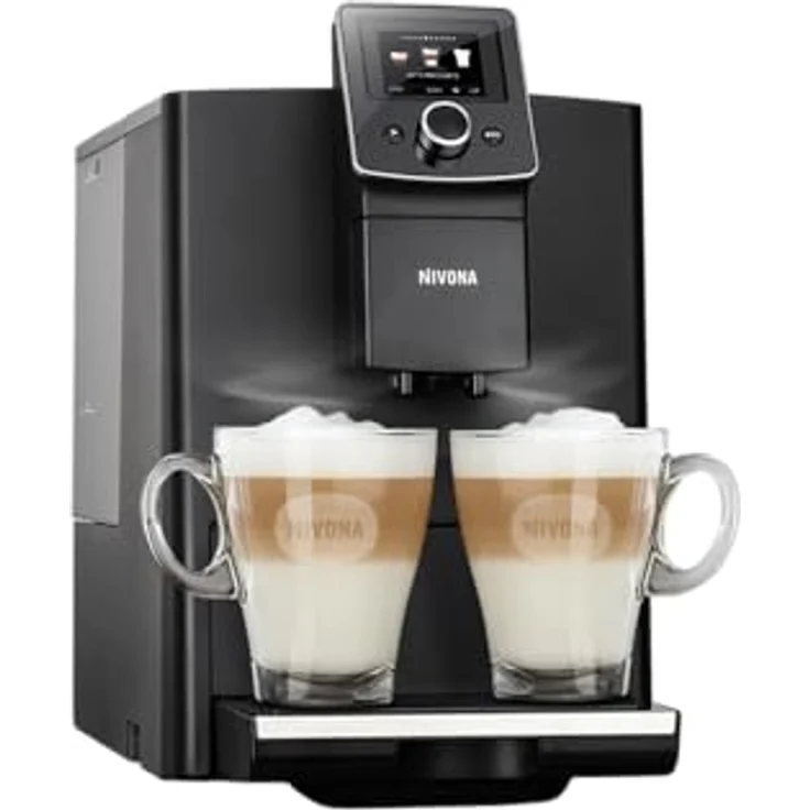 Nivona CafeRomatica 820 Kaffeevollautomat mit integriertem Mahlwerk, Tassenbeleuchtung, Memory-Funktion, schwarz – Bild 3