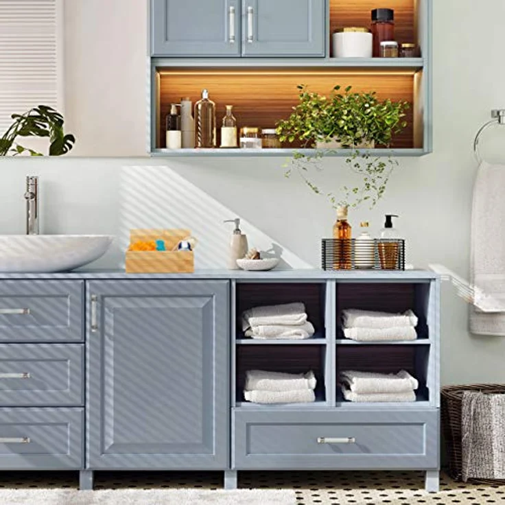 Relaxdays Aufbewahrungsbox mit Deckel, Bambus Kasten, Deko, für Utensilien, Allzweckkiste, klein, HBT: 7x22x15 cm, Natur, 100% – Bild 2