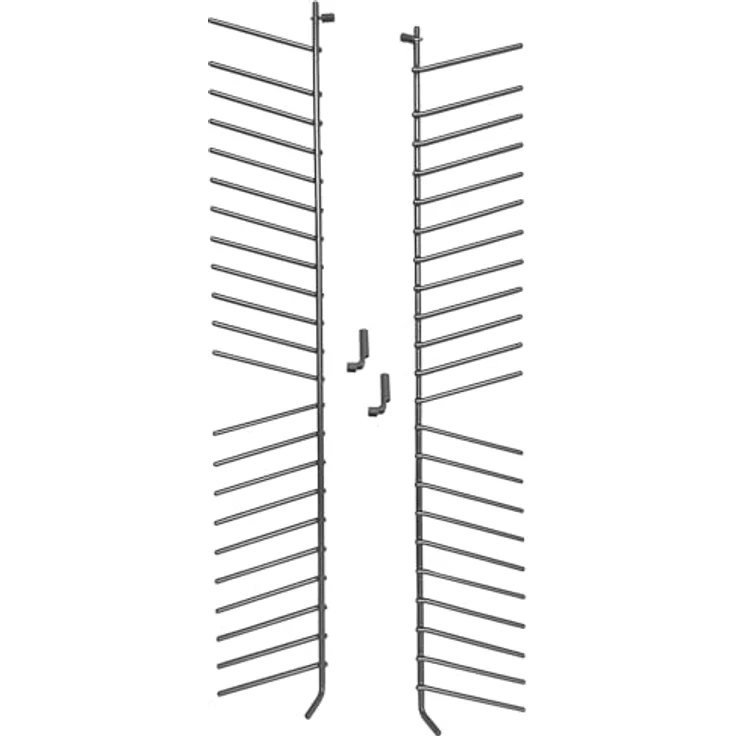 VIOKS Unterkorbeinsätze für Geschirrspüler, klappbare Tellerhalter in grau, passend für Bosch 00443403, 2er Set – Bild 5