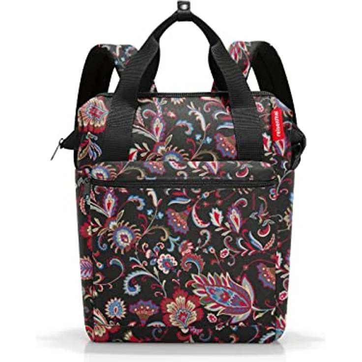 reisenthel Allrounder R Paisley Black – Rucksack und Tragetasche in einem – Mit Stecklasche für Reisetrolleys – Bild 1
