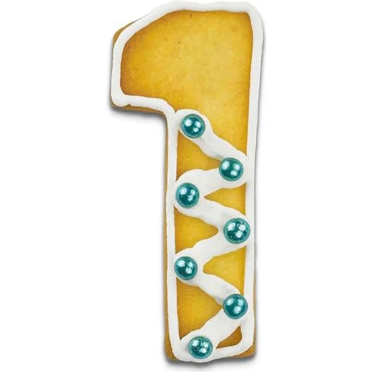 Staedter Haus Cookie Cutter edelstahl 6,5 cm, silber, Nummer 1 – Bild 4