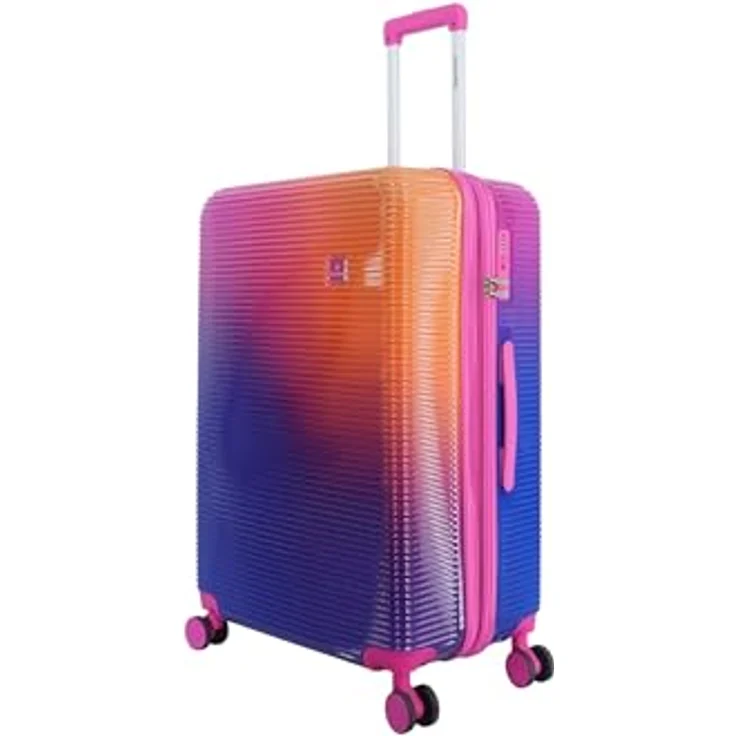 SAXOLINE Reisekoffer Twist, groß, erweiterbar, 110 l, 76 x 50 x 30 cm, Rosa, mit 360-Grad-Schwenkrädern und Teleskopgriff – Bild 2