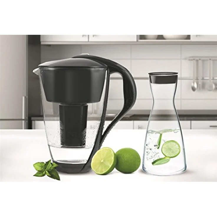 Dafi Crystal LED Wasserfilterkanne, Filter jug mit integriertem LED-Indikator, Grau – Bild 3