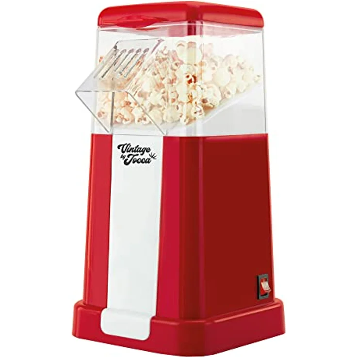 Jocca Popcorn ohne Öl für hausgemachte und gesunde Popcorns, Rot – Bild 2