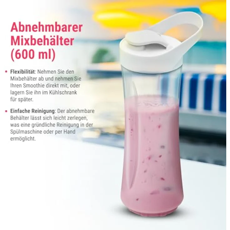 Clatronic SM 3593 Smoothie-Maker, weiss – Bild 6
