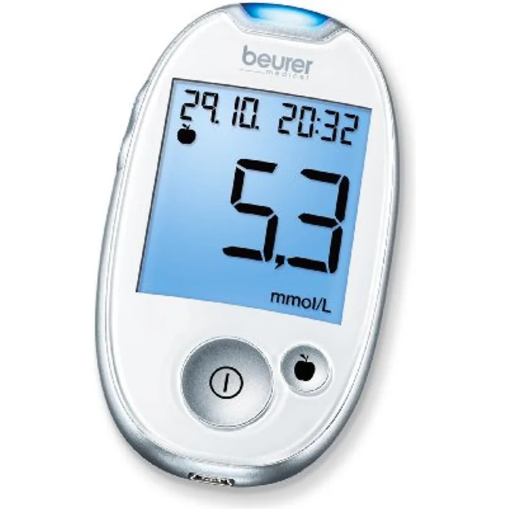 Beurer GL 44 mmol/l Blutzuckermessgerät, Weiß
