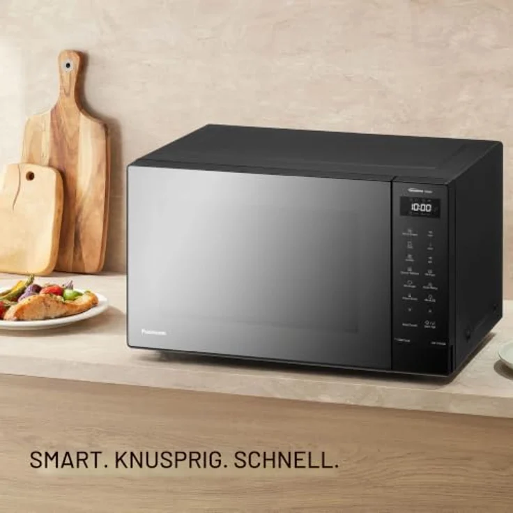 Panasonic NN-GT65QBEPG Mikrowelle Schwarz 1000W mit Grillfunktion, digitalem Timer, 23 Automatikprogrammen, LCD-Display – Bild 2