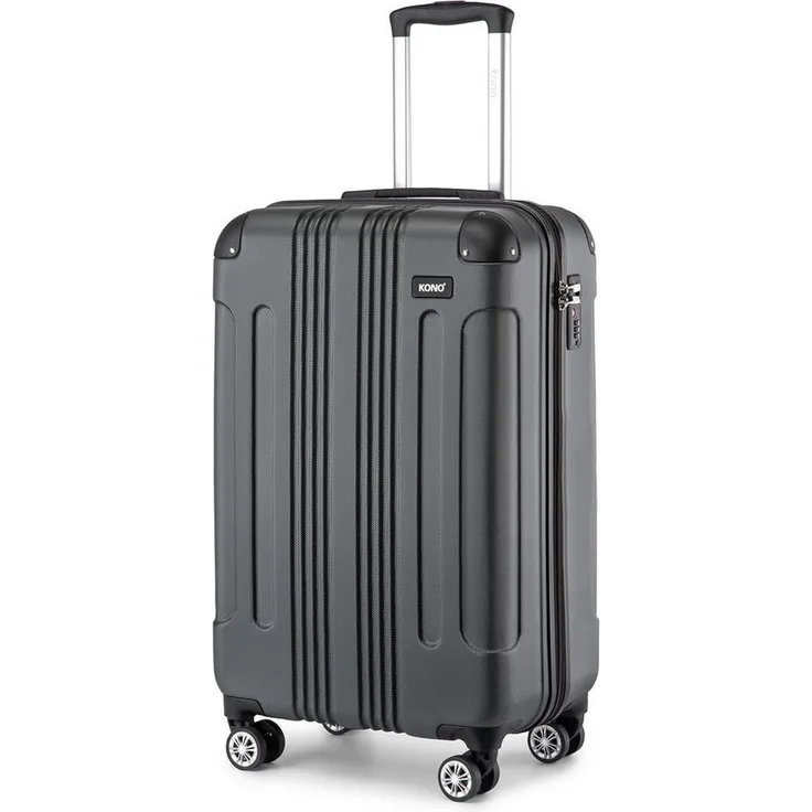 KONO Handgepäck-Trolley Panda-Design, Hartschalen-Koffer mit 360°-Drehrollen, 105L Volumen, kratzfest und stoßfest