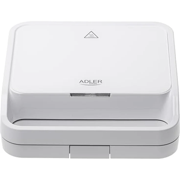 Adler 2-in-1-Sandwichmaker AD 3070, Kontaktgrill, 1100W, antihaftbeschichtet, weiß – Bild 2
