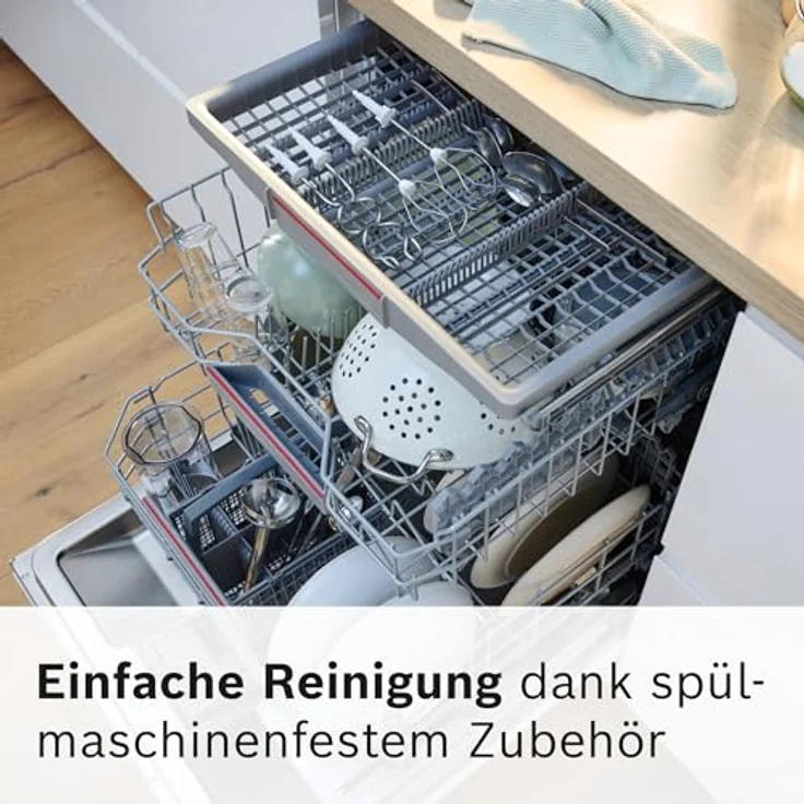 Bosch Hausgeräte Handrührer, ErgoMixx, 750 W, Weiß, grau, MFQ37470, Handmixer, Grau, Weiss – Bild 12