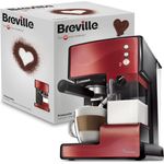Breville Kaffeevollautomat PrimaLatte mit italienischer Pumpe, 15 Bar, Milchschäumer - Schwarz - Preisvergleich