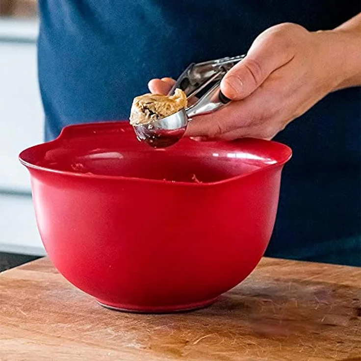 KitchenAid Mixer und Rührschüsseln, 3er-Set, hochdichtes Polyethylen, empire-rot – Bild 8