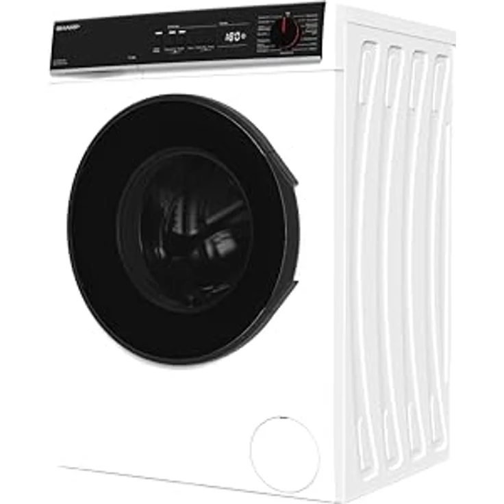 Sharp ES-PRO814WA-DE Waschmaschine Frontlader, 8kg, 1400U/min, Smarte Bedienung durch Veezy App, Dampffunktion, Inverter, 15 Programme, AquaStop, Weiß – Bild 4