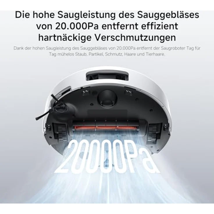 Xiaomi Robot Vacuum 5, Staubsauger-Roboter mit intelligenter Navigation und hoher Saugkraft, schwarz – Bild 4