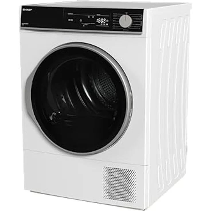 SHARP KD-NHA0S6GW1C-DE Wäschetrockner, 10 kg, Energieeffizienzklasse C, 15 Trockenprogramme inkl. 20-Minuten-Schnelltrockenprogramm, Weiß – Bild 4