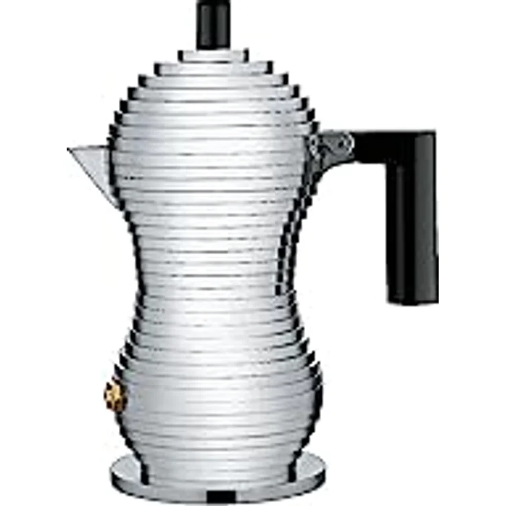 Alessi Kaffeekanne, schwarz, Aluminium, 8.3 x 10.5 x 35 cm – Bild 4
