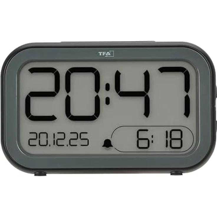 TFA Elektronischer Wecker, digitaler Wecker mit deutlich lesbarem Display – Bild 4