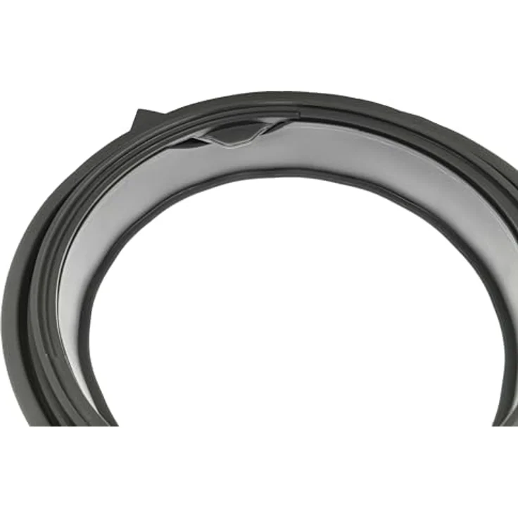 vhbw Türmanschette kompatibel mit Samsung WF0714, WF0704, WF0804, WF0802, WF0814, WCVH4800K2WW, EcoBubble, WF0702, WF0104W8N1XZS Waschmaschine, grau, hitzebeständige Gummi-Dichtung mit 3 Drainagelöchern – Bild 5