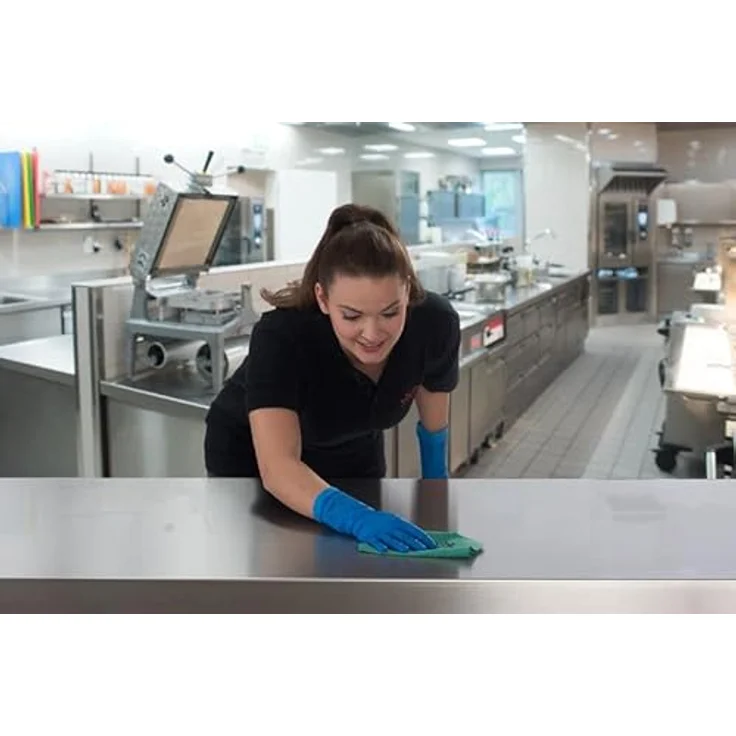 Vileda Professional r-MicronQuick grün 5 Stück/Emb, Mikrofaser-Reinigungstücher aus recycelten Materialien – Bild 3