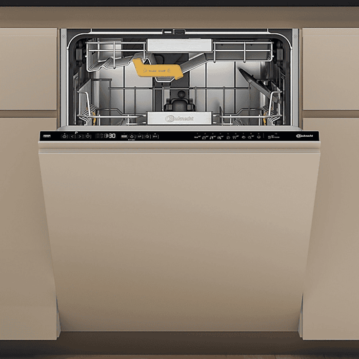BAUKNECHT BKSV1 IBM, vollintegrierbarer Geschirrspüler, 60 cm, 41 dB, Schwarz, mit PowerClean und ActiveDry