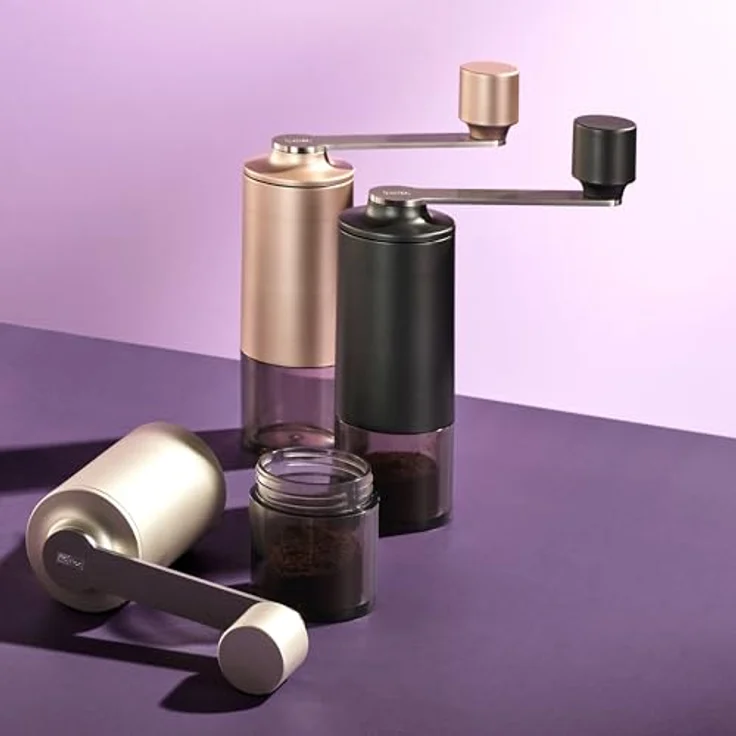 AdHoc MC12 Kaffeemühle Moro, manuelle Mühle mit CeraCutXL Keramikmahlwerk, stufenlos einstellbar, CAP-System & Aromaschutz, dark grey – Bild 2
