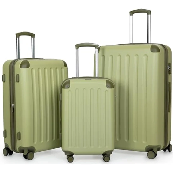 Hauptstadtkoffer Hartschalen-Trolley Spree, 3tlg Kofferset mit 4 Rollen, TSA-Schloss, 15% mehr Volumen, ABS, verschiedene Farben – Bild 1