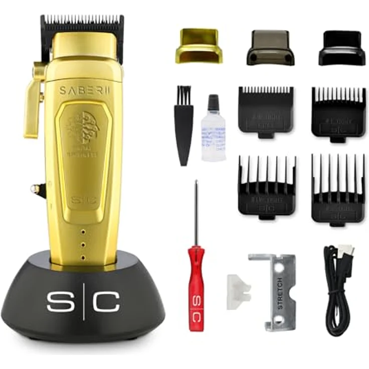 Stylecraft Saber 2.0, Professionelle Haarschneidemaschine mit bürstenlosem EON Motor, Echo DLC Klinge, USB-C Aufladung und Metallgehäuse, kabelloser Clipper – Bild 1