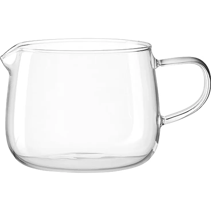 LEONARDO Tè per Te Milchkännchen - Borosilikatglas, Handarbeit, Spülmaschinenfest - 350 ml transparent