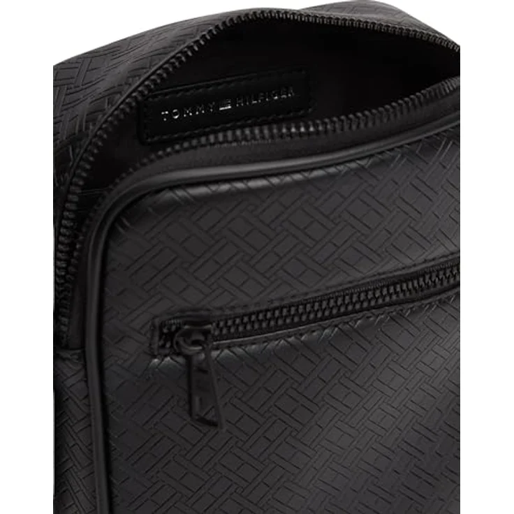 Tommy Hilfiger TH Flag Mini Bag, Umhängetasche aus 100% Polyurethan, schwarz, 16 cm x 6 cm x 20.5 cm – Bild 5