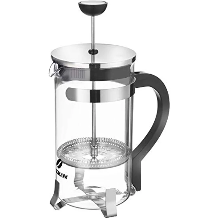 Westmark Kaffeebereiter French Press, 1 Liter, Glas-Rostfreier Edelstahl, Brasilia, Silber-Schwarz, 24722260 – Bild 2