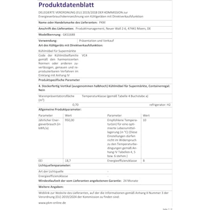 PKM Flaschenkühlschrank GKS168B, 300 Liter, Energieeffizienzklasse B, schwarz, mit LED-Innenbeleuchtung und 4 Drahtablagen – Bild 4
