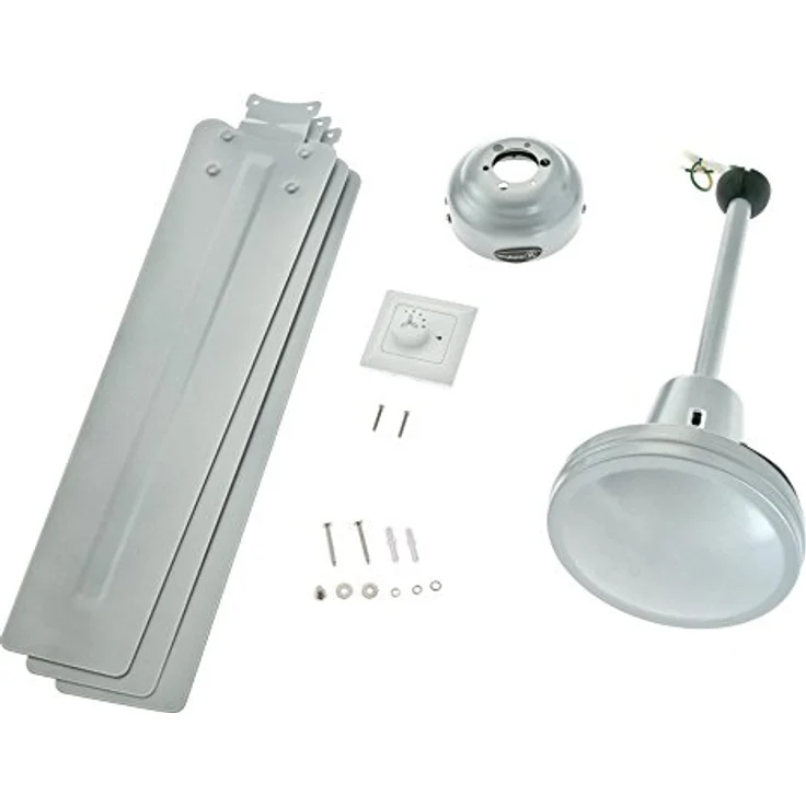 Westinghouse Lighting 142 cm Deckenventilator Industrial 72501 mit drei Flügeln in silberfarbener Ausführung – Bild 4