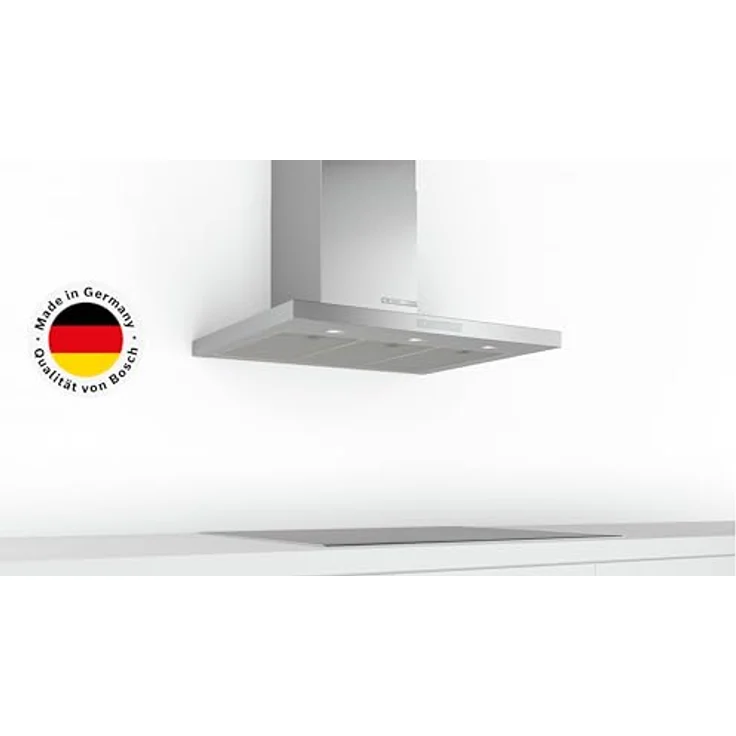 Bosch Serie 6 DWB97CM50, Motorhaube, Kamin flach, Breite: 89.8 cm, Tiefe: 50 cm, Absaugung und Rückführung (mit zusätzlichem Rückführungsset), mit internem Motor, rostfreier Edelstahl – Bild 3