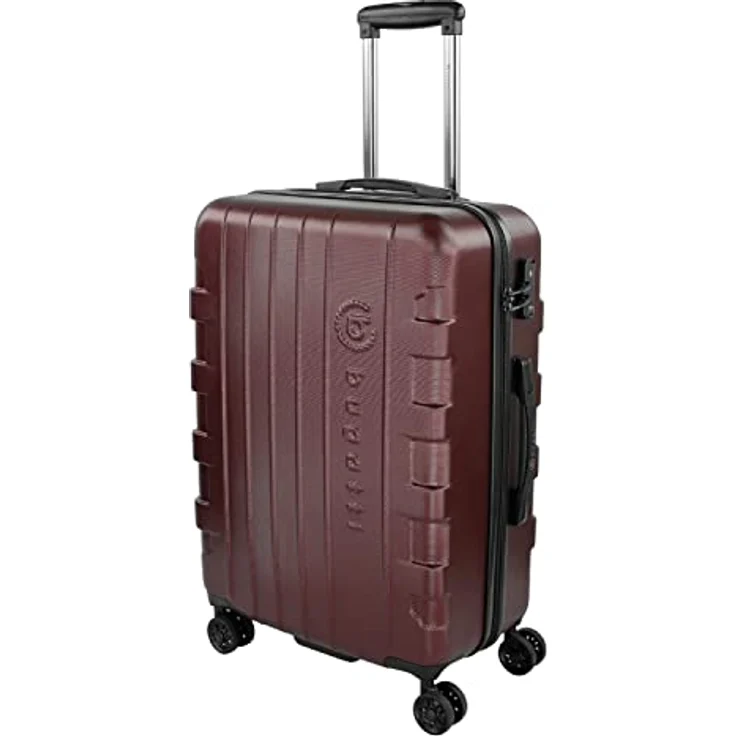 Bugatti Galatea Hartschalenkoffer 66x47x26,5 cm - 65L, 4 Rollen mit TSA Zahlenschloss, rot – Bild 1