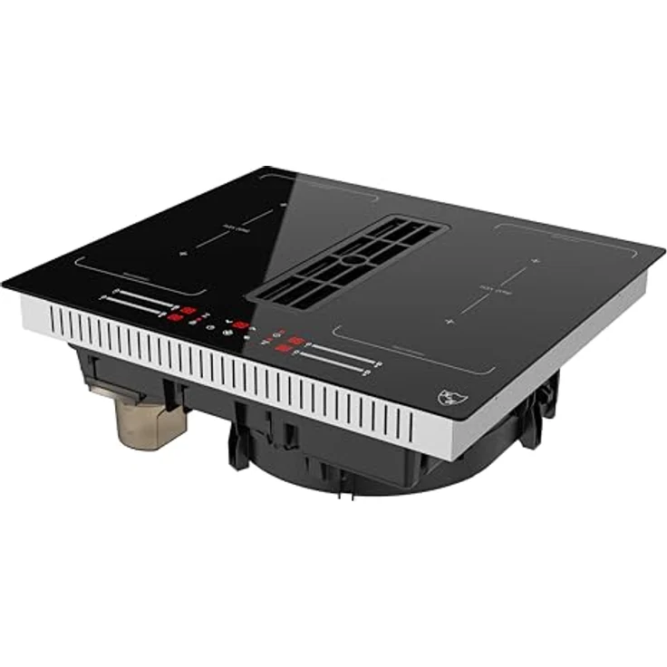 K&H DD60-IN7204FLX, Induktions-Kochfeld mit Dunstabzug, 9 Leistungsstufen, Booster, Slider Touch-Control, 2x FLEX Kochzone, 7200W – Bild 3
