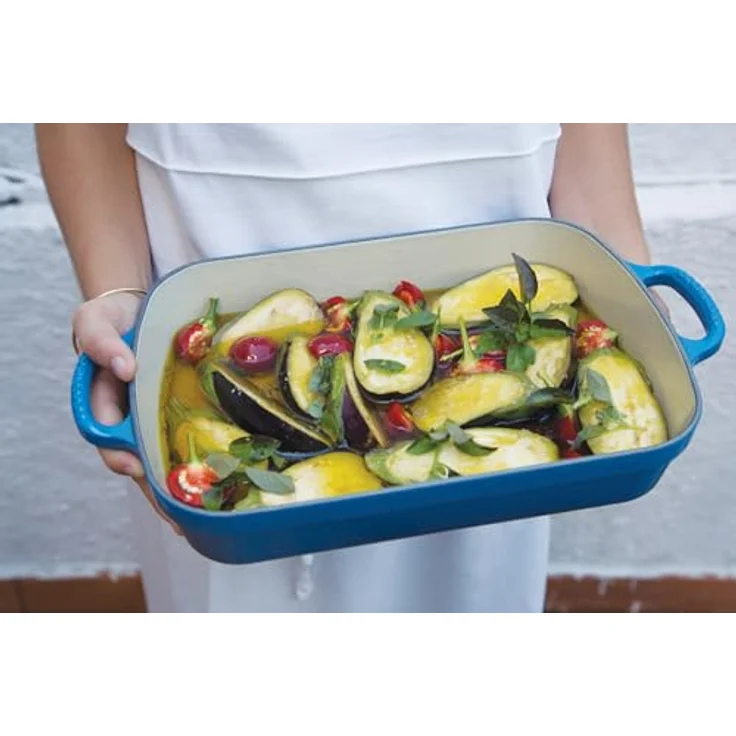 Le Creuset Signature Gusseisen-Bratreine, 33 cm, Rechteckig, Für alle Herdarten und Induktion geeignet, Volumen: 4,9 l, Marseille – Bild 6