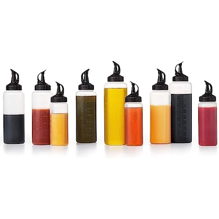 OXO Good Grips Mittelgroße Küchenchef Quetschflasche, Kunststoff, Transparent – Bild 9